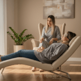 hipnoterapeut in sedinta alaturi de client